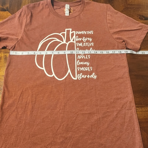 Women's Fall Theme Pumpkin Shirt Size Medium - Picture 4 of 8